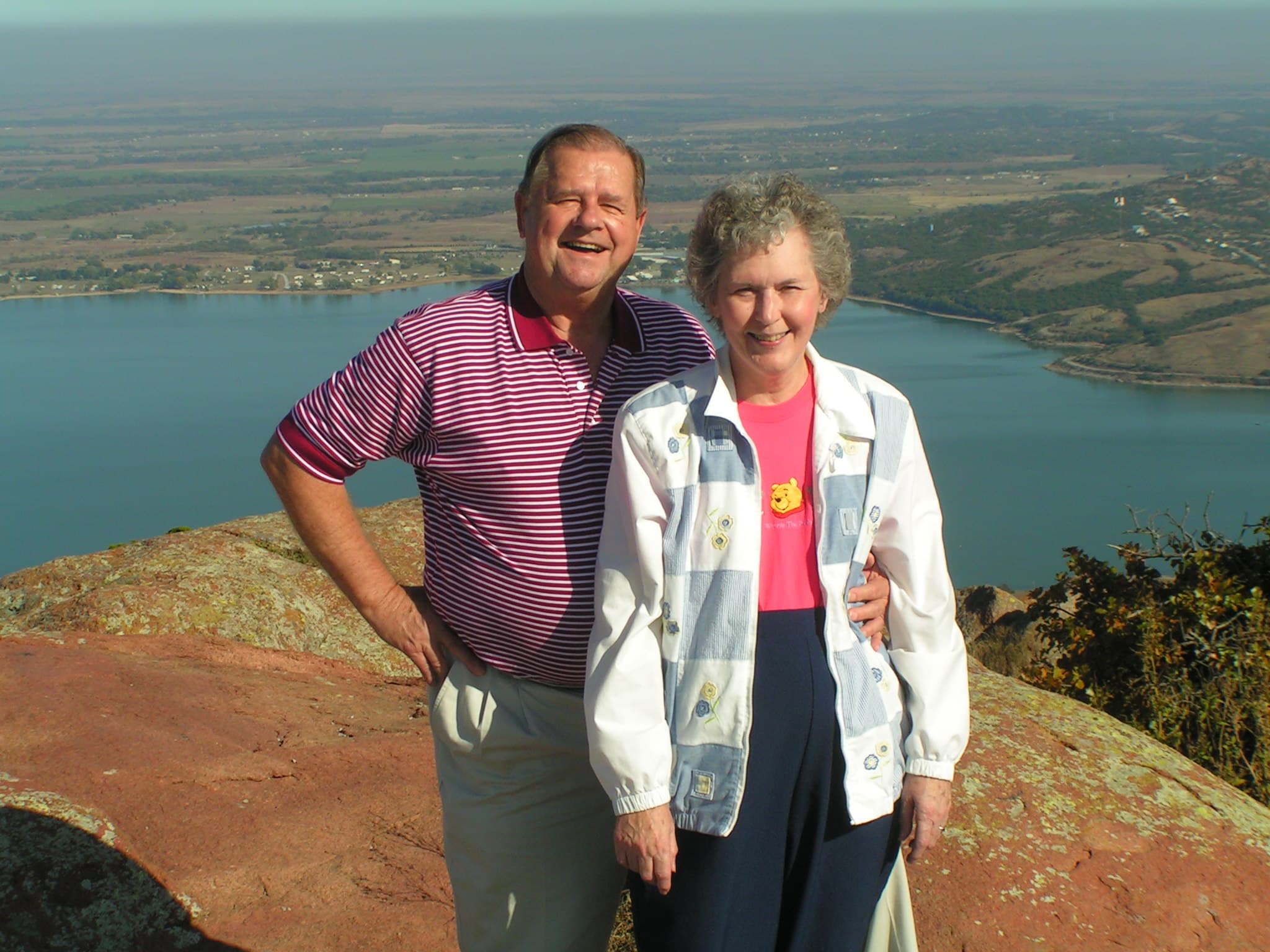 Dad and Mom on Mount Scott